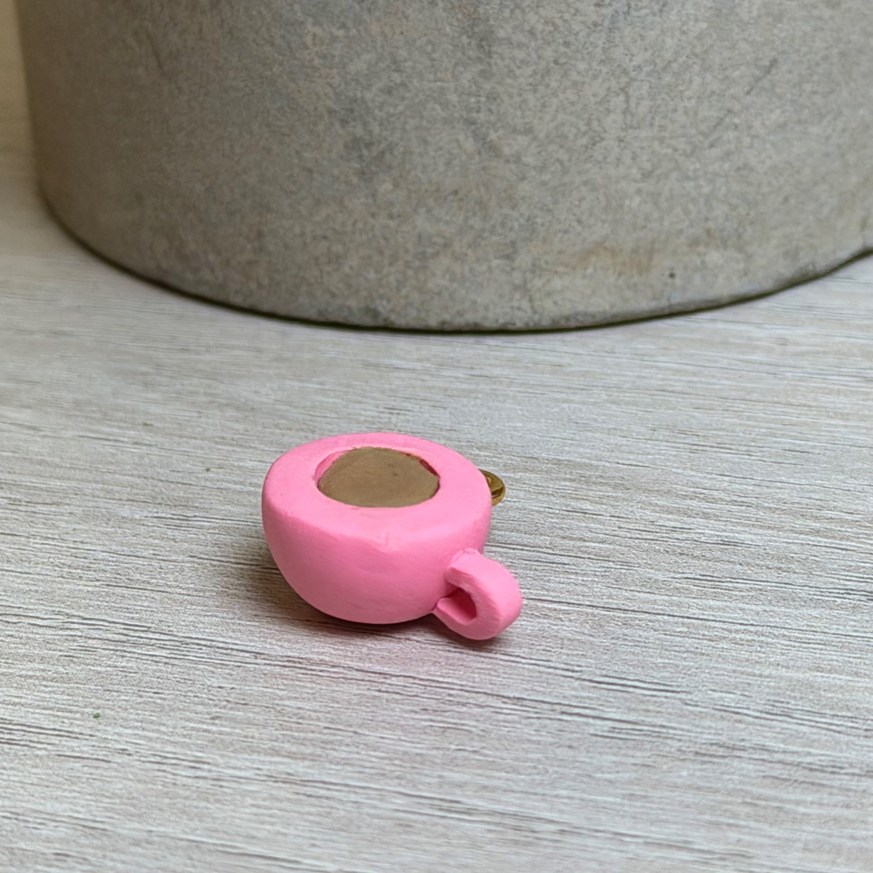 Pink mug charm