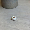 White coffee mug charm