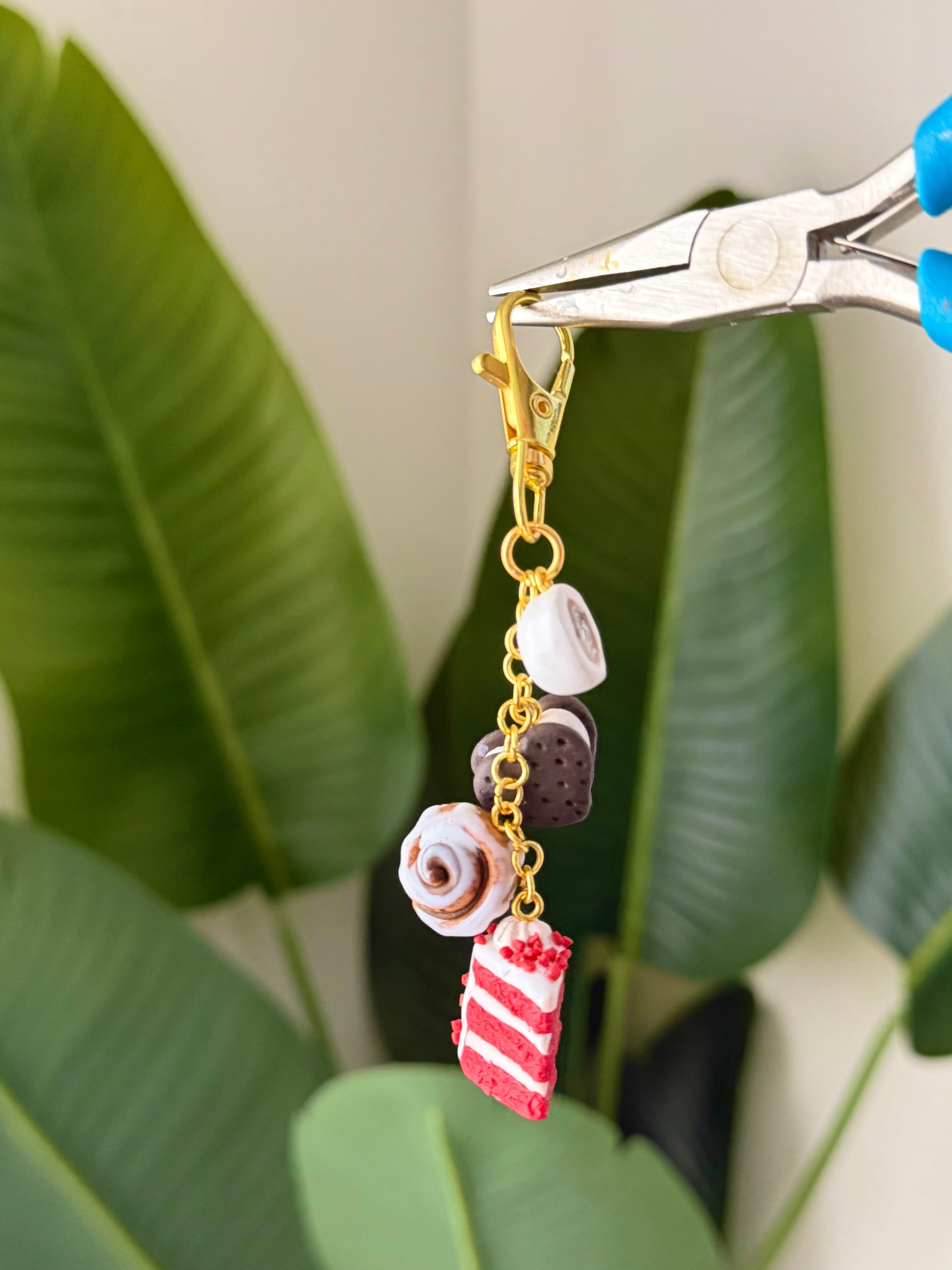 Baked goods keychain