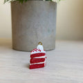 Red velvet cake charm
